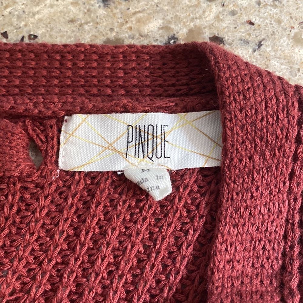 Pinque Stitch Fix Maroon Cardigan - Picture 2 of 4
